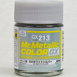 White Silver GX-213 Mr. Metallic Color GX (18 ml)