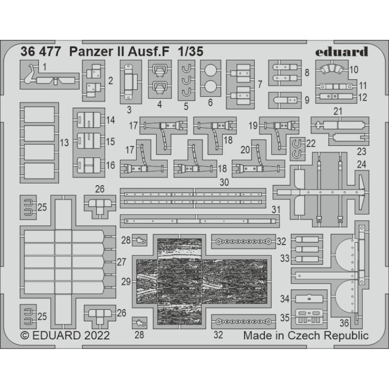 Panzer II Ausf.F 36477 Eduard 1:35