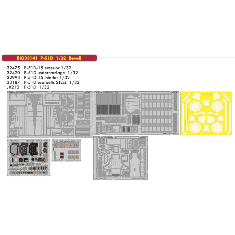 P-51D-15 detail set BIG33141 Eduard 1:32