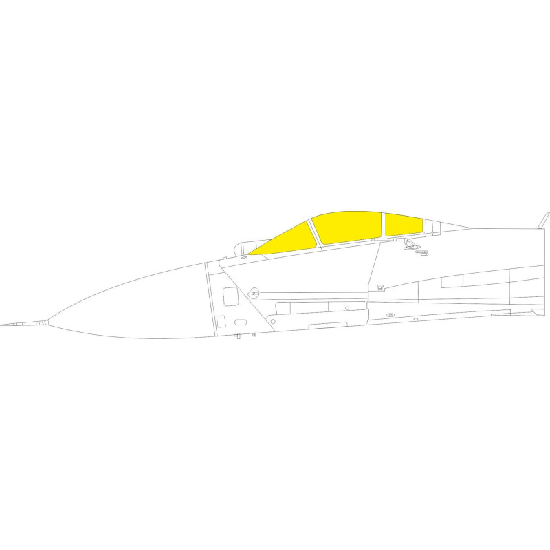 Su-27 masks EX838 Eduard 1:48