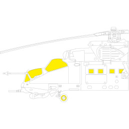 Mi-24D TFace masks EX843 Eduard 1:48