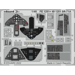 SR-71A detail set FE1251 Eduard 1:48
