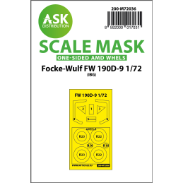 Focke-Wulf Fw 190D-9 one-sided painting mask for IBG M72036 ASK 1:72