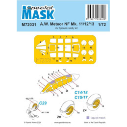 A.W. Meteor NF Mk.11/12/13 M72031 Special Mask 1:72