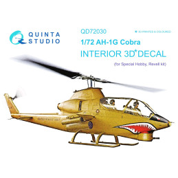 Ah-1G 3D-Printed & coloured Interior (Special Hobby/Revell) QD72030 Quinta Studio 1:72