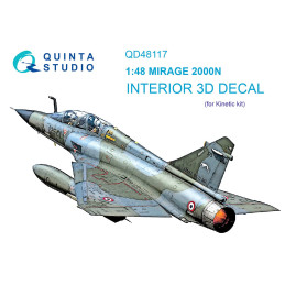 Mirage 2000N 3D-Printed & coloured Interior (Kinetic) QD48117 Quinta Studio 1:48