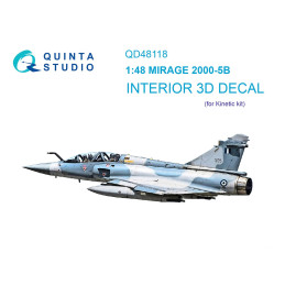 Mirage 2000-5B 3D-Printed & coloured Interior (Kinetic) QD48118 Quinta Studio 1:48