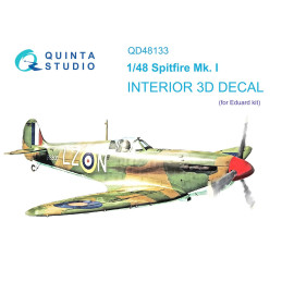 Spitfire Mk.I 3D-Printed & coloured Interior (Eduard) QD48133 Quinta Studio 1:48