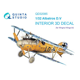 Albatros D.V 3D-Printed & coloured Interior (Wingnut Wings) QD32085 Quinta Studio 1:32