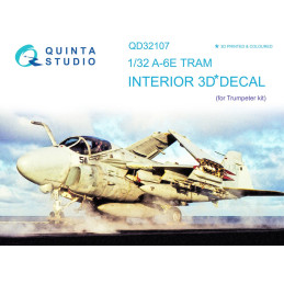 A-6E TRAM Intruder 3D-Printed & coloured Interior (Trumpeter) QD32107 Quinta Studio 1:32