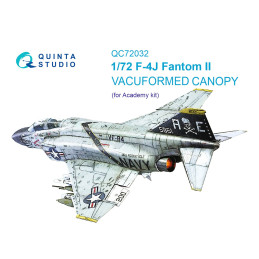 F-4J vacuumed clear canopy (Academy) QC72032 Quinta Studio 1:72