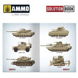 How to Paint Modern US Military Sand Scheme SOLUTION BOOK 6512 AMMO by Mig MULTILINGUAL BOOK