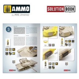 How to Paint Modern US Military Sand Scheme SOLUTION BOOK 6512 AMMO by Mig MULTILINGUAL BOOK