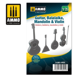 Guitar, Balalaika, Mandolin & Violin 8905 AMMO by Mig 1:35