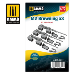 M2 Browning x3 8911 AMMO by Mig 1:72
