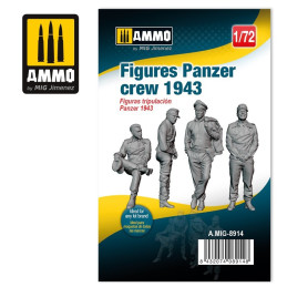 Figures Panzer crew 1943 8914 AMMO by Mig 1:72