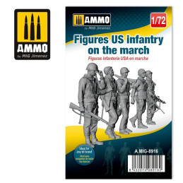 Figures US infantry on the march 8916 AMMO by Mig 1:72