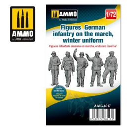 Figures German infantry on the march, winter uniform 8917 AMMO by Mig 1:72