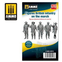 Figures British infantry on the march 8618 AMMO by Mig 1:72