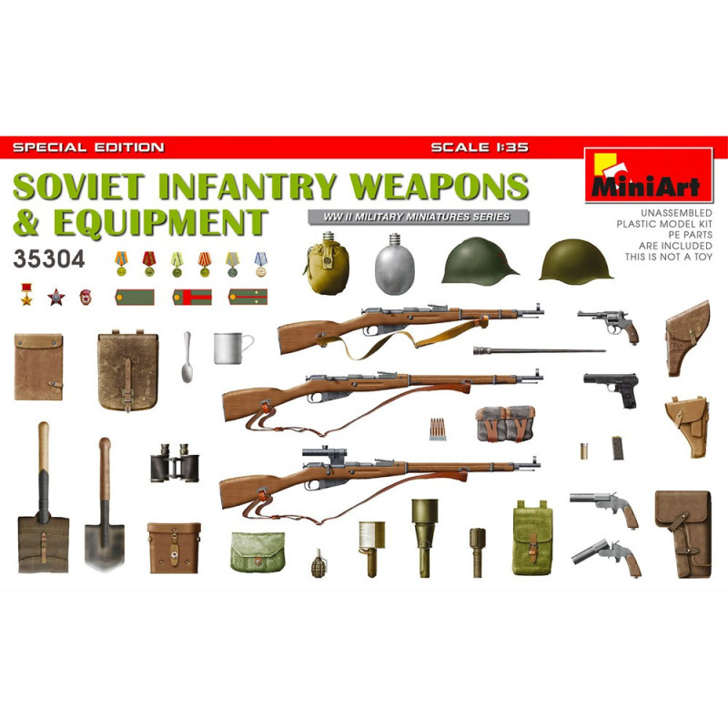Armes et Equipement de l'infanterie Soviétique WWII Edition Spéciale 35304 MiniArt 1:35