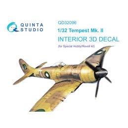 Tempest Mk.II 3D-Printed & coloured Interior (Special Hobby/Revell) QD32096 Quinta Studio 1:32