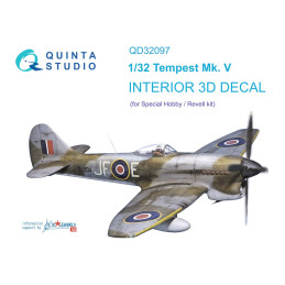 Tempest Mk.V 3D-Printed & coloured Interior (Special Hobby/Revell) QD32097 Quinta Studio 1:32