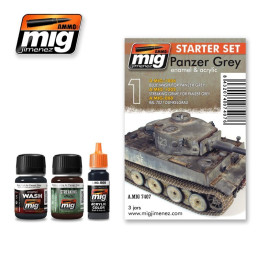 Panzer Grey - Starter Set 7407 AMMO by Mig