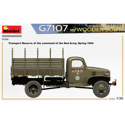 1,5t 4x4 G7107 Cargo Truck w/Wooden Body 35386 MiniArt 1:35