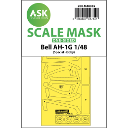 Bell AH-1G one-sided express mask M48055 ASK Distribution 1:48 for Special Hobby