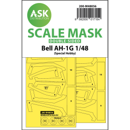 Bell AH-1G double-sided express mask M48056 ASK Distribution 1:48 for Special Hobby