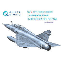 Mirage 2000N 3D-Printed & coloured Interior (Kinetic) (Small version) QDS48117 Quinta Studio 1:48