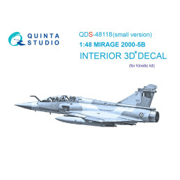 Mirage 2000-5B 3D-Printed & coloured Interior (Kinetic) (Small version) QDS48118 Quinta Studio 1:48