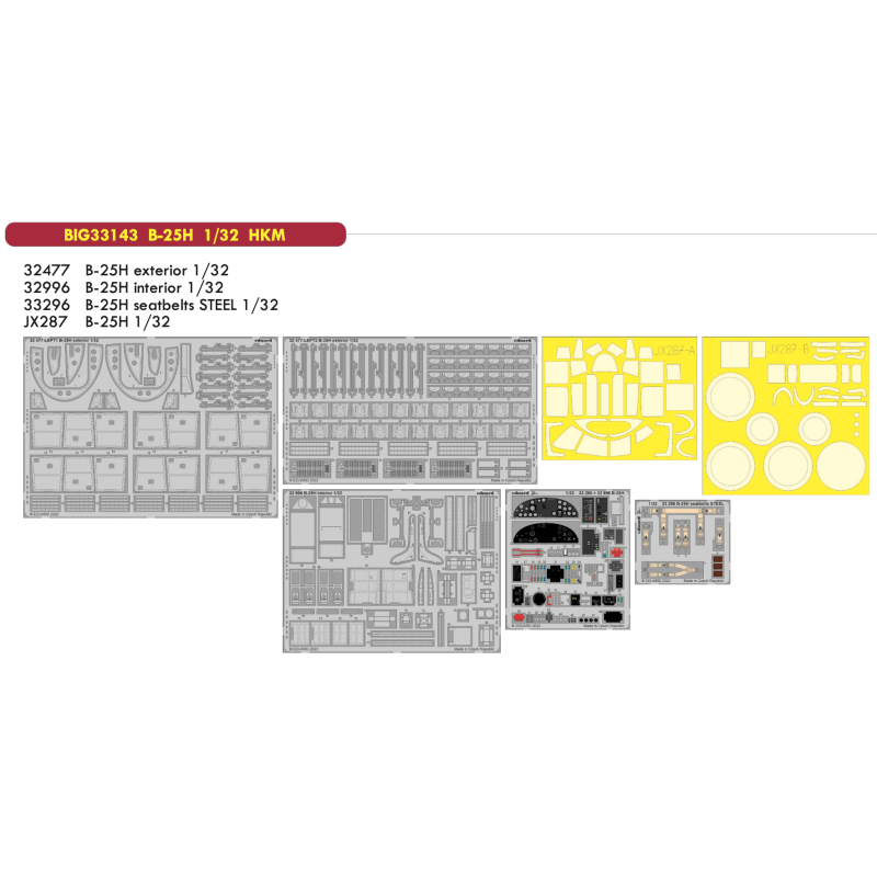 B-25H BIG33143 Eduard 1:32 for HKM