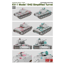 Russian Heavy Tank KV-1 Model 1942 Simplified Turret RM-5041 Rye Field Model 1:35