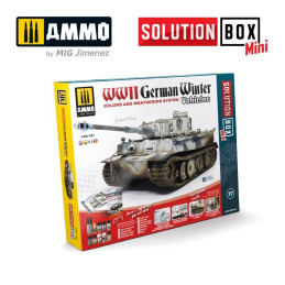 Solution Box Mini - How to paint WWII German winter vehicles 7901 AMMO by Mig