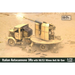 Italian Autocannone 3Ro with 90/53 90mm AA Gun 72096 IBG Models 1:72