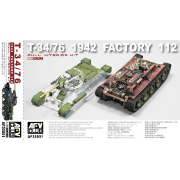 T-34/76 1942 Factory 112 Full Interior Kit AF35S51 AFV Club 1:35