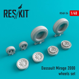 Dassault Mirage 2000 wheels set RS48-0034 ResKit 1:48