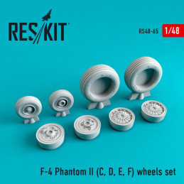 F-4 Phantom II (C, D, E, F) wheels set RS48-0065 ResKit 1:48
