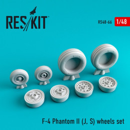 F-4 Phantom II (J, S) Wheels Set RS48-0066 ResKit 1:48