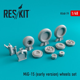 MiG-15 (Early) Wheels Set RS48-0079 ResKit 1:48