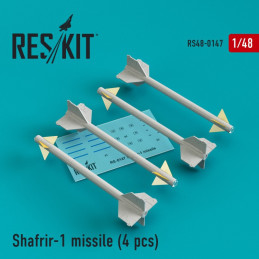 Shafrir-1 missile for Dassault Mirage IIIC/CJ, Vautour II (4 pcs) RS48-0147 ResKit 1:48
