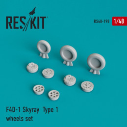 F4D-1 Type 1 wheels set RS48-0198 ResKit 1:48