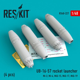 UB-16-57 rocket launcher (4 pcs) RS48-0227 ResKit 1:48