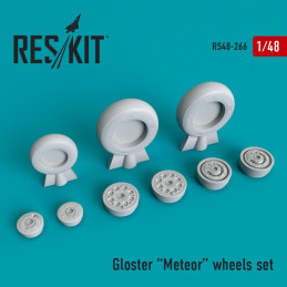 Gloster Meteor wheels set RS48-0266 ResKit 1:48