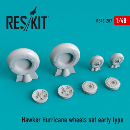 Hawker Hurricane - wheels set early RS48-0287 ResKit 1:48