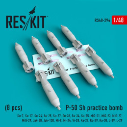 P-50Sh practice bomb (8 pcs) RS48-0294 ResKit 1:48