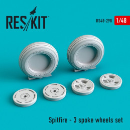 Spitfire - 3-spoke wheels set RS48-0298 ResKit 1:48