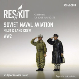Soviet Naval Aviation Pilot and Land Crew (WW2) RSF48-0003 ResKit 1:48