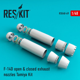F-14D Tomcat closed & open exhaust nozzles RSU48-0069 ResKit 1:48 For Tamiya kit